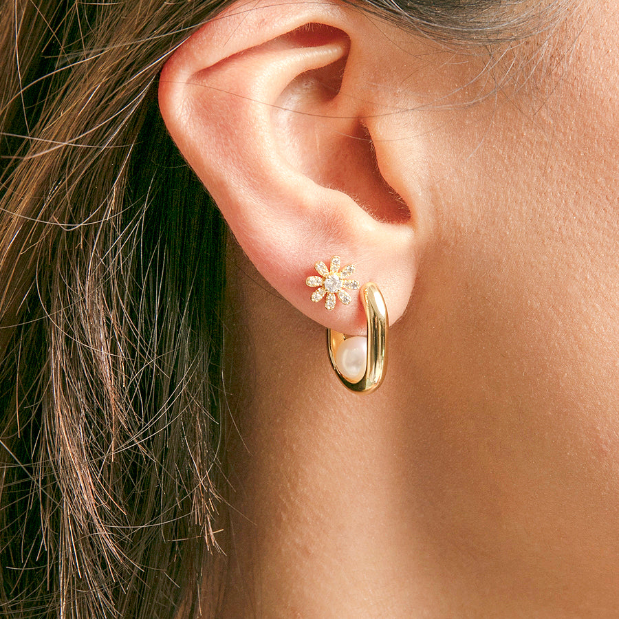 3 Tiny Black Spinel Bar Stud Earrings - Sarah O.